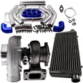 GT3582 GT35 turbocompressore T3 A/R .63 + Kit tubo da 2.5 "+ Intercooler 600x300x76