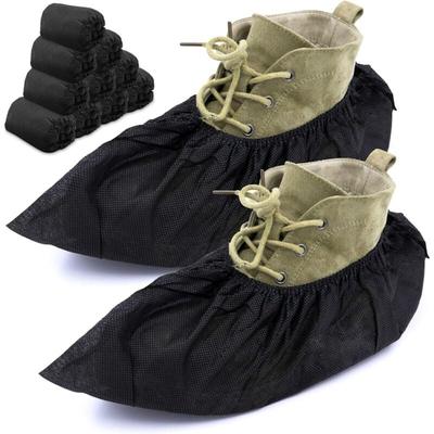 Professionelle Schuhüberzüge – 100 Stück Stilvolle schwarze Einwegstiefel und -schuhe Einheitsgröße Image