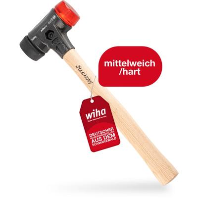 Wiha Schonhammer Safety mittelweich/hart Rund-Schlagkopf 40 I 325mm Perfekt für Pflasterhandwerk I