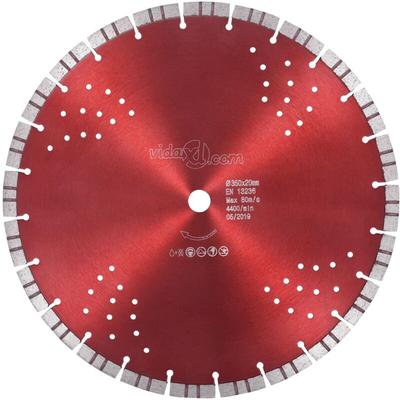 Diamant-Trennscheibe mit Turbo und Löchern Stahl 350 mm vidaXL Image