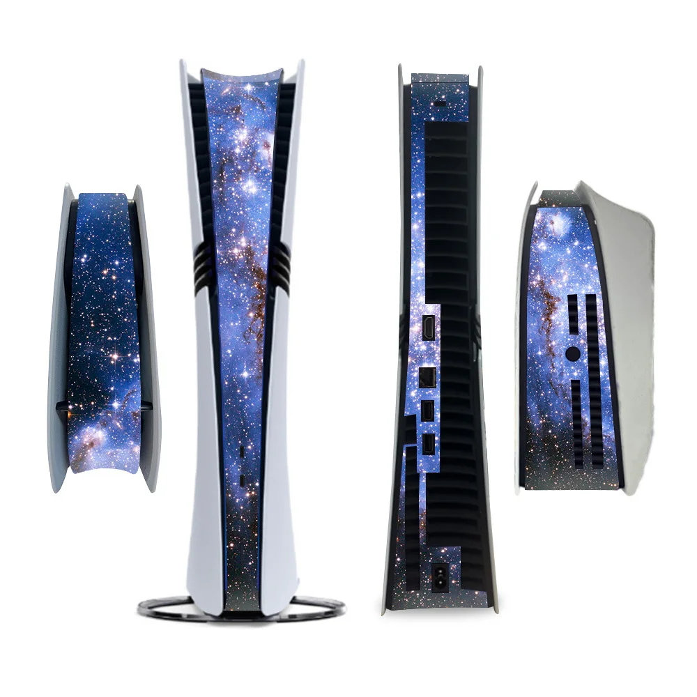 Autocollant de couverture de peau en Fiber de carbone pour Console PS5 Pro, décalcomanies de Center hôte, accessoires de Console de jeu