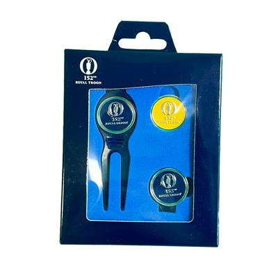 The 152nd Open Royal Troon Tartan-Werkzeug, Kappenclip und Ballmarker-Set Image