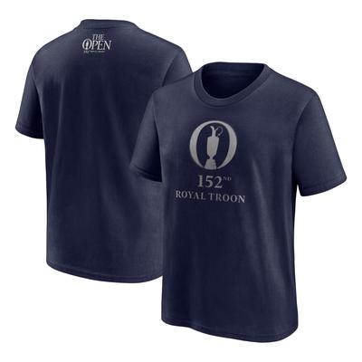 The 152nd Open Royal Troon Dimples Grafik T-Shirt - Marineblau - Kinder Image