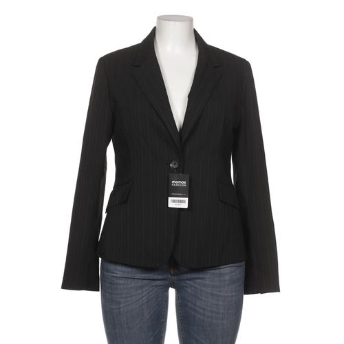 H&M Damen Blazer, Gr. 44, schwarz, Elasthan, Synthetik, Viskose