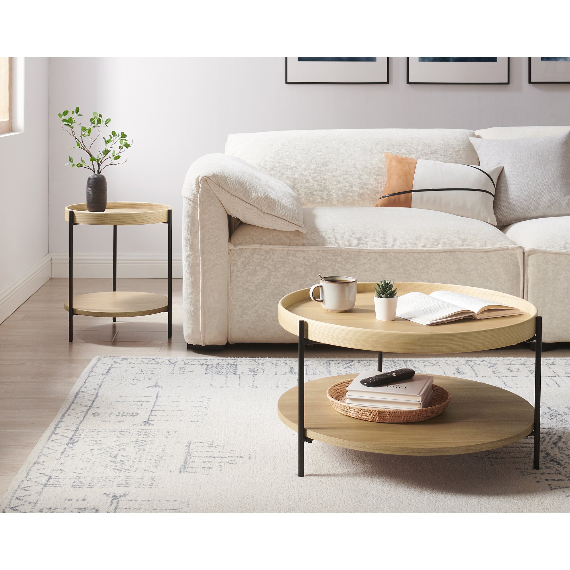 SalesFever »Vionelle« Couchtisch 2er Set natur aus MDF Platten