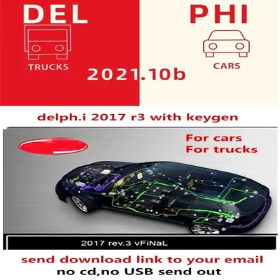 Newest Del-phis 2021.10b with keygen Software DS 150e delphi 2017 r3 Codings OBD2 Diagnostics