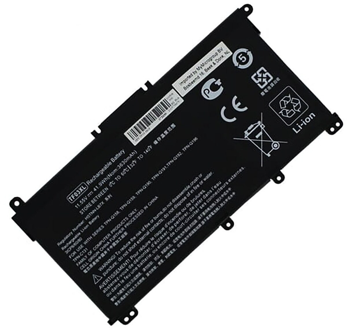 AGI Akku für Hewlett-Packard Pavilion 14-bf130ng Li-Ion 11,55 Volt 3400 mAh schwarz Image