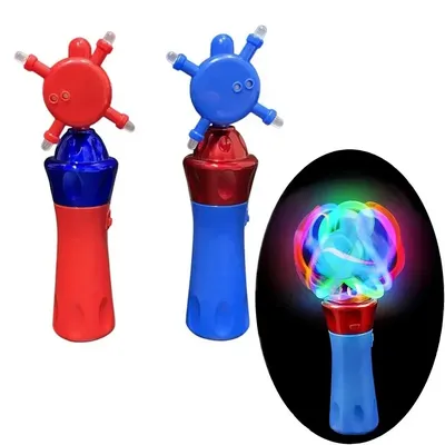 Orbiter Spinning Zauberstab führte Licht Spielzeug Handheld Neuheiten 360 Grad drehen Geschenk mit Image