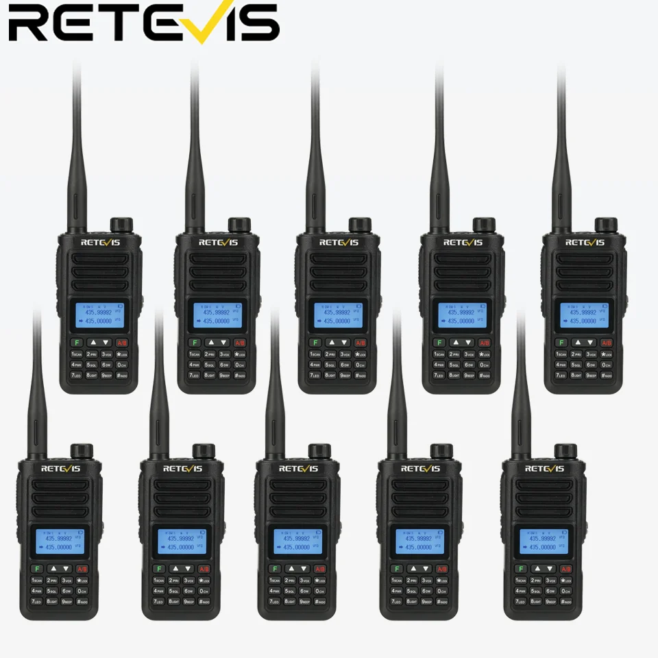 10PCS Retevis RA89 Walkie Talkie Long Range Walkie-talkies Ham Zwei-weg Radio Communicator VHF UHF Wasserdicht Image