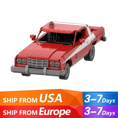 MOC Starsky & Hutch Bausteine Sport Modell Auto Set Sammeln 1975 Turin Grand Theater Steine Pädagogisches Spielzeug Kind Geschenk Image