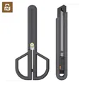 Xiaomi JIMIHOME 2 pezzi forbici e coltello mini set combinato guaina protettiva regolabile precisione utilità di sicurezza fai da te strumenti di sartoria