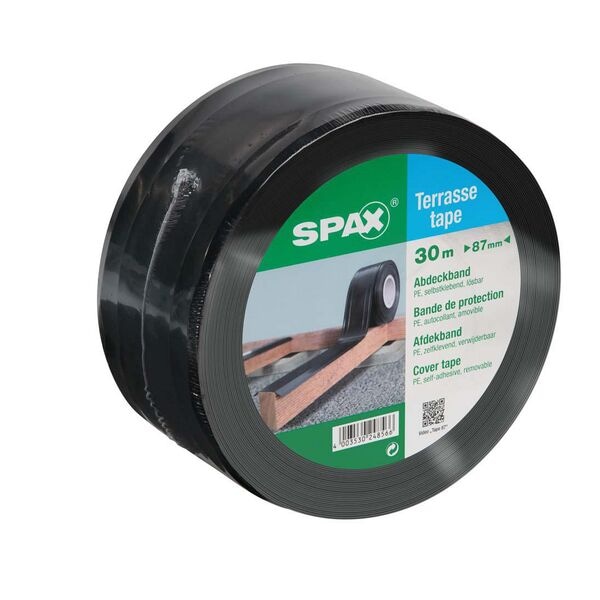 SPAX Gewebeband »Terrassen-Tape« schwarz 8,7 cm x 30,0 m schwarz, 8.7 cm Image
