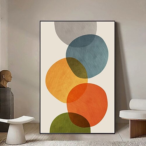 Mintura handgefertigte abstrakte Baum-Ölgemälde auf Leinwand, moderne Wandkunst, Raumdekoration, Bild für die Inneneinrichtung, gerolltes, rahmenloses, ungedehntes Gemälde Image