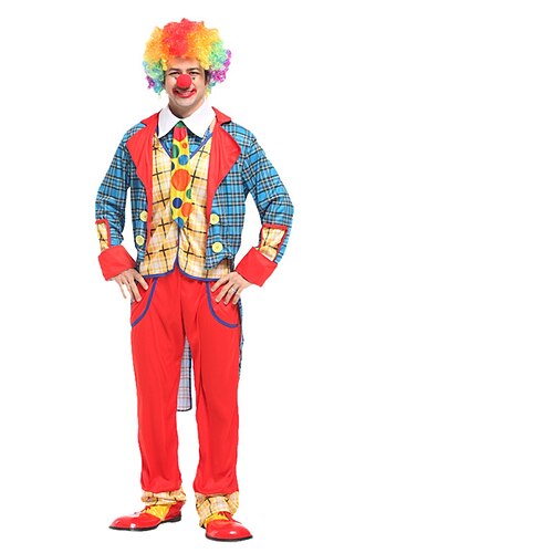 Joker Clown Halloween Outfits Kostüm Zirkus Karnevalskostüm Cosplay Erwachsene Herren Damen Halloween Karneval Leistung Party Einfache Halloween-Kostüme Verkleiden Image