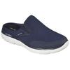 Clog SKECHERS "SUMMITS", Herren, Gr. 47,5, blau (navy), Textil, sportlich, Schuhe Sommerschuh, Sommerschuh, Schlappen, Urlaub, im sportiven Look