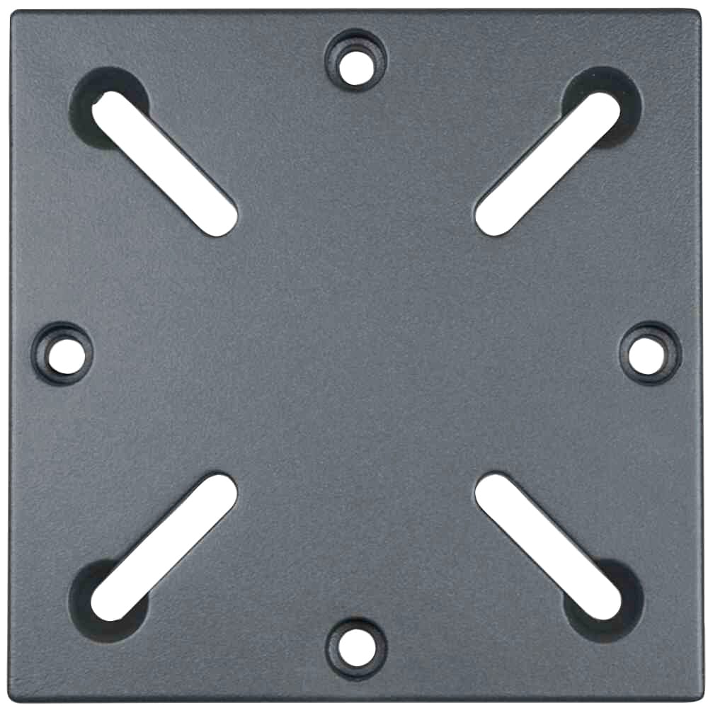 Schirmhalter SIENA GARDEN, grau (anthrazit), Stahl, Schirmhalterungen, Adapter für Bodenständer, von 64-113 mm Lochabstand