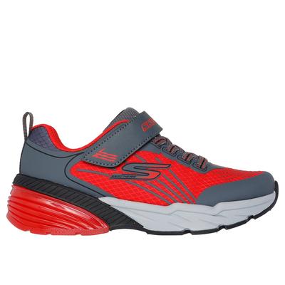 Skechers Boy's Thermoflux Elite Sneaker | Size 12.0 | Charcoal/Red | Synthetic/Textile | Machine Washable