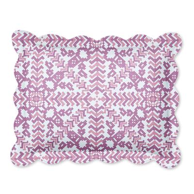 Florence Sham by BrylaneHome in Mauve Orchid Tile (Size STAND) Pillow