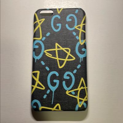 Gucci Cell Phones & Accessories | Black And Yellow Cell Phone Case With Stylized Design | Color: Black/Yellow | Size: Never Used Iphone Case