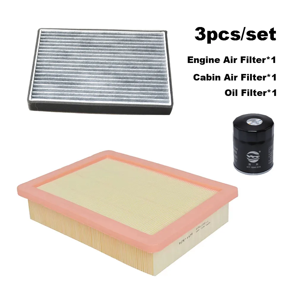 3 pz Set di Filtri Per Dongfeng Forthing T5 EVO 2020-2024 1.5T DFM YouTing Yacht 2022 2023 4A95TD Motore Cabina Aria Parti del Filtro Olio