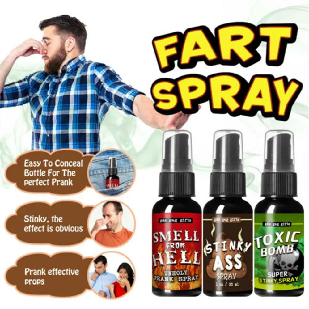 30ml flüssiges Furz spray kann Bombe stinken-stinkende stinkende Gas Mist knebel Streich Neuheiten Spielzeug Witz Party liefert Image