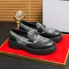Neue Herren-Business-Loafer, schwarz, dicke Sohle, verschleißfeste Lederschuhe, europäischer Stil, One-Step-Mode-Kleiderschuhe, Größe 38–46