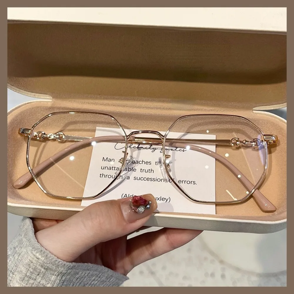 Photochrome Anti-Strahlung Anti-Blaulicht-Brille für Damen, Übergangsschattierungen, UV400-Brille, austauschbare Linse Image