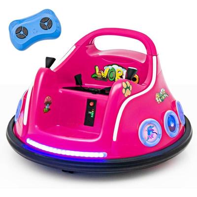12V Kinder Autoscooter 360 Grad, Elektro Bumper Car mit Musik und Lichtern, inkl. 2,4 Ghz Image