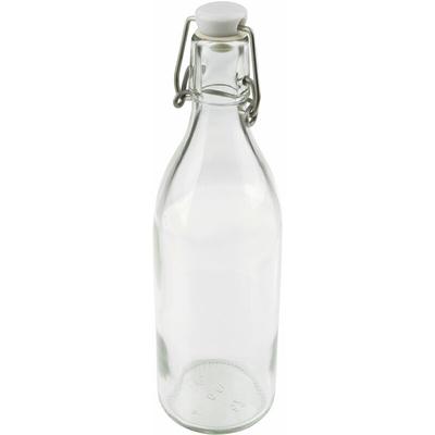 Zenker - Dr. Oetker Glasflasche mit Bügelverschluss 500 ml, hochwertiges Bügelflasche, luftdichte