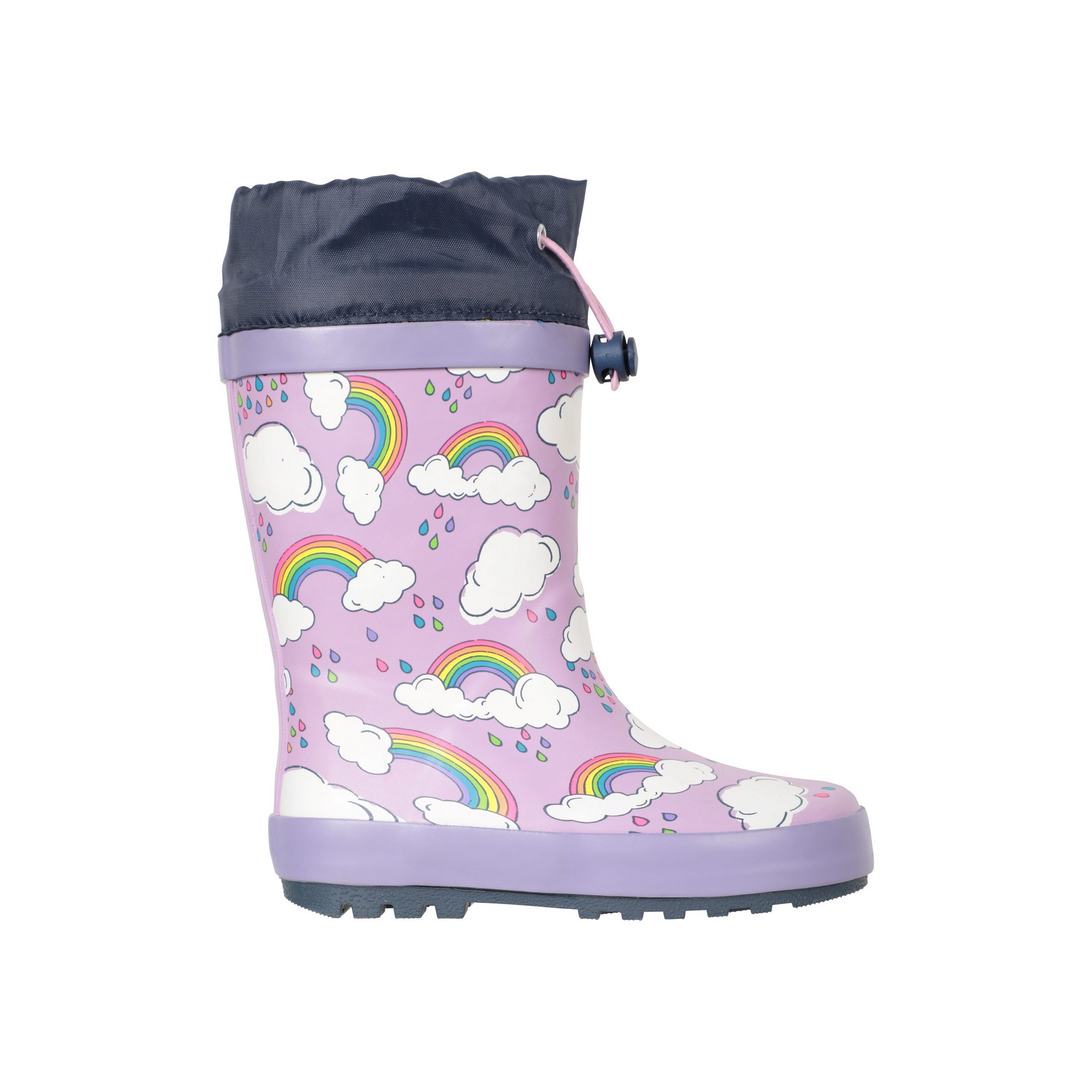 Mountain Warehouse - Kinder Gummistiefel "II", Regenbogen (Flieder) Image