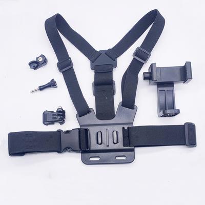 TEMU Adjustable Polyester Chest Mount For & Smartphones - Vlog & Outdoor Streaming Harness With Straps, Ideal For Cycling And Fishing Image
