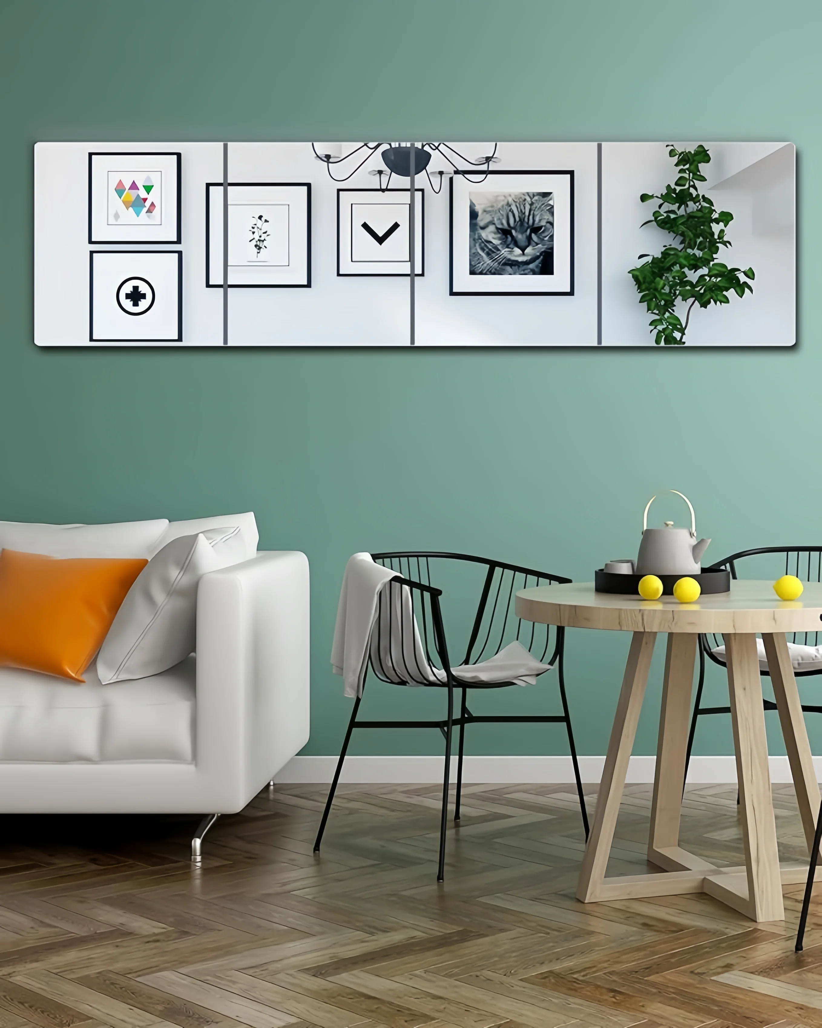 4/8 Stück Wandspiegel, unzerbrechliche Wandspiegelfliesen in voller Länge, bruchsicherer Spiegel für Kinder 10" x 10, Training für den Körper im Heim-Fitnessstudio