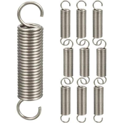 Aougo - 10 Stück Doppelhakenfeder-Zugfedern, Druckfedern, Hakenfeder-Sortiment, 1,2 x 11 x 45 mm Image