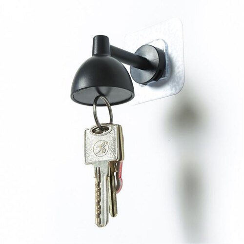 Multifunktionaler Schlüsselhalter für Schreibtischlampen, Haken für Kleidung, Hüte, Schals, Taschen, kreative Haken für Zuhause und Badezimmer, Wandhaken für den Haushalt. Image