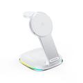 Caricatore senza fili Stazione di ricarica wireless CE Ricarica wireless veloce 3 in 1 Per Smart watch Compatibile con qualsiasi dispositivo abilitato alla ricarica wireless AirPods 2/AirPods Pro