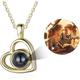Collana di Proiezione Personalizzata Miglior Regalo per la Mamma - Regalo di Nozze per Coppia Pendente a Cuore Cavernoso Proiezione Fotografica Perfetto per la Festa della Mamma Regalo Romantico per