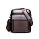 borsa a tracolla da uomo in similpelle marrone nera con tracolla regolabile - borsa a tracolla elegante e pratica, borsa a tracolla per lavoro, viaggio e uso quotidiano