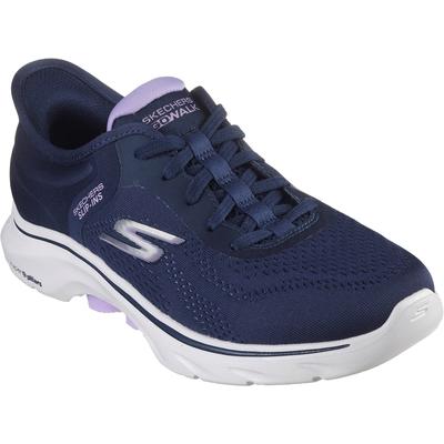 Skechers GO WALK 7 - Valin Damen Sneaker In Marineblau/Lavendel