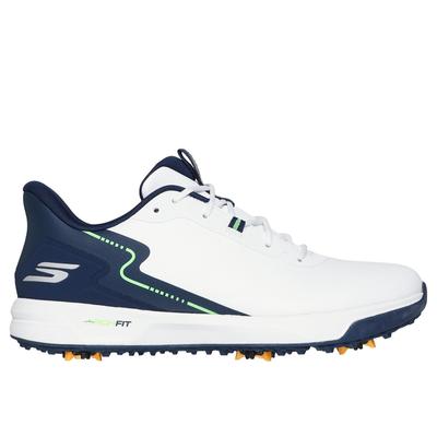 Skechers Men's GO GOLF Elite Vortex - Rival Shoes | Size 9.5 Extra Wide | White/Navy | Synthetic/Textile | Arch Fit