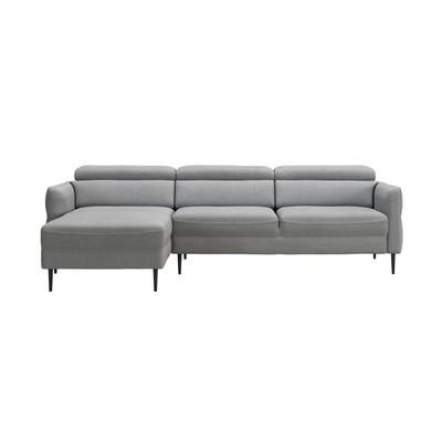 Luca Left Sectional Sofa Light Gray