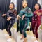 Vestito africano vestiti africani per le donne velluto abbigliamento donna africana autunno inverno