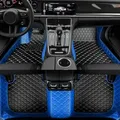 Tappetino per auto con colori di giunzione personalizzati per Fiat 500 500X Bravo 2008-2012 Freemont 7 posti 2011-2019 Accessori interni per auto