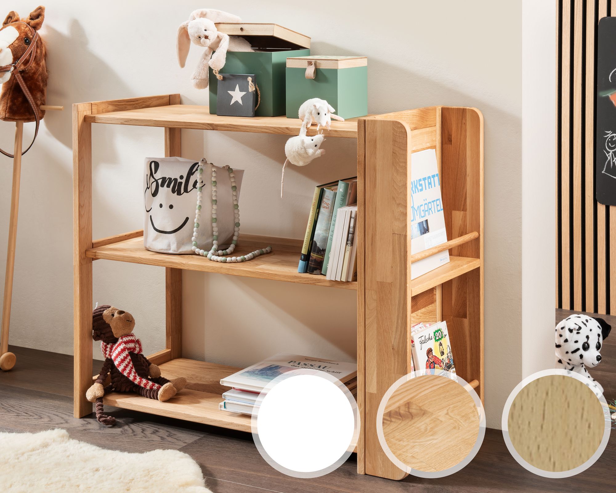 INFANSKIDS »Montessori 2« Kinderregal Buche massiv geölt