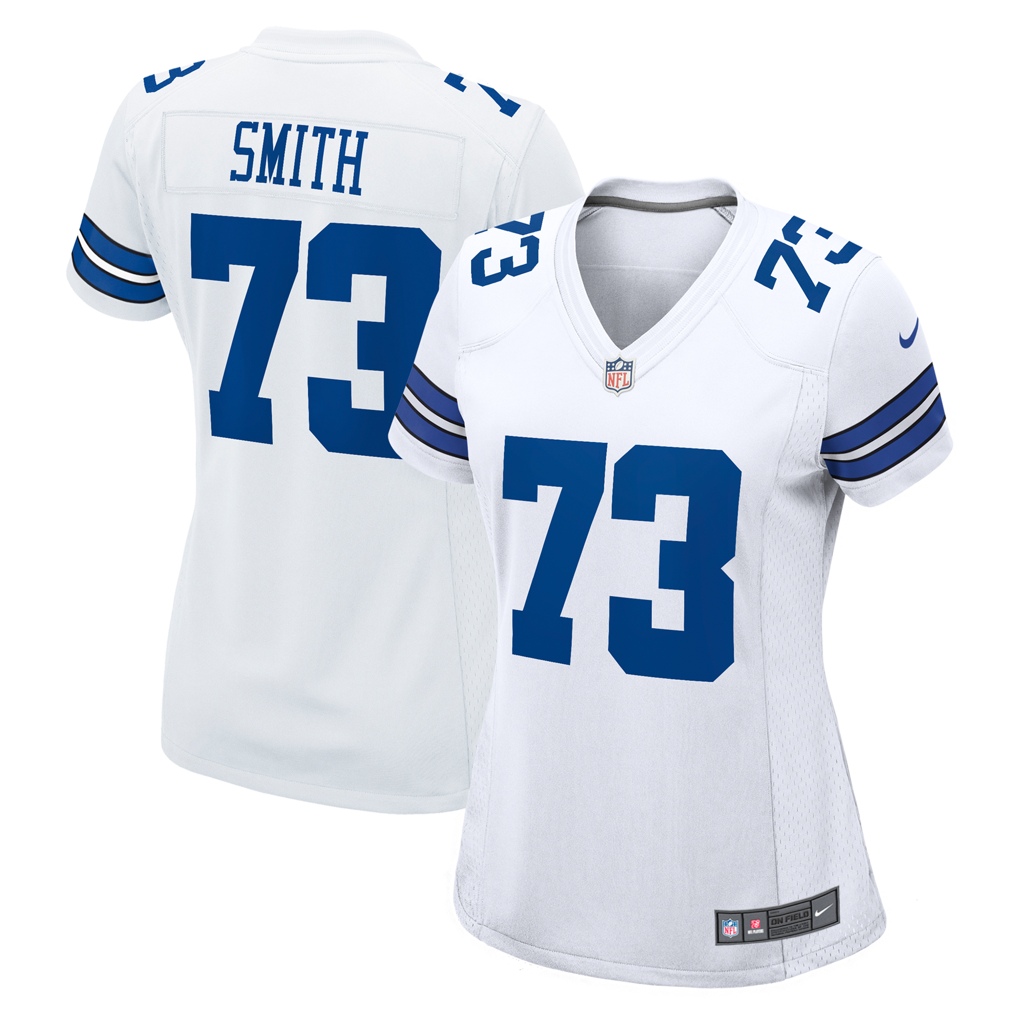 Dallas Cowboys Nike Game Auswärtstrikot - Weiß - Tyler Smith - Damen Image