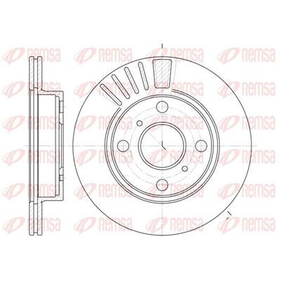 REMSA Bremsscheibe vorne rechts links belüftet Ø229mm 229mm für TOYOTA 43512-10160 4351210090 4351210160 6825.10