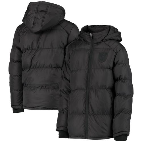 England Tonal Soft Touch Wattierte Jacke – Schwarz – Kinder