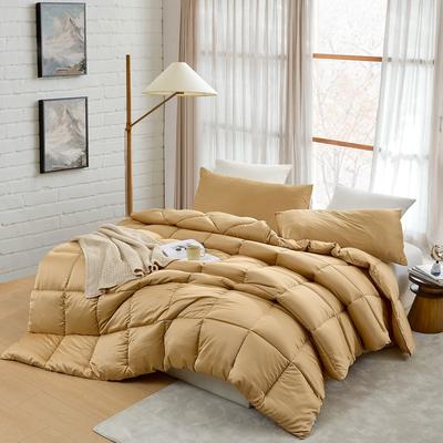 Snorze® Cloud Comforter - Coma Inducer® Ultra Cozy - Oversized Comforter in New Wheat
