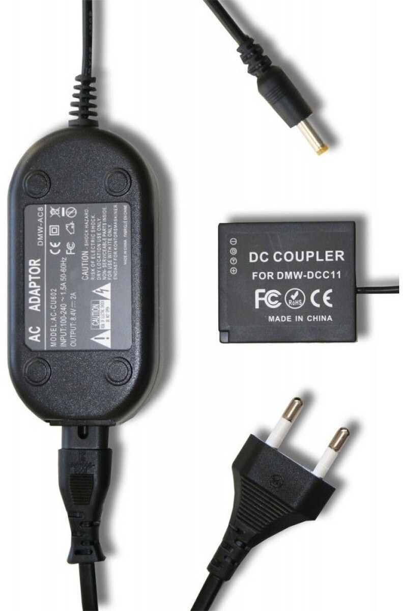 AGI Netzteil-Kuppler kompatibel mit Panasonic DMW-BLG10E Image