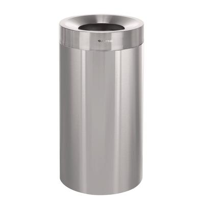 Alpine Industries 27 Gallon Stainless Steel Commercial Indoor Trash Can, Brushed Stainless Steel (ALHALP47527)