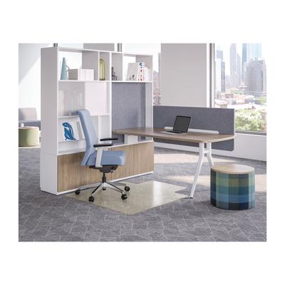 deflecto Oceanmat Carpet Chair Mat, 45 x 53, Lipped, Clear (DEFCM1K232OCB)